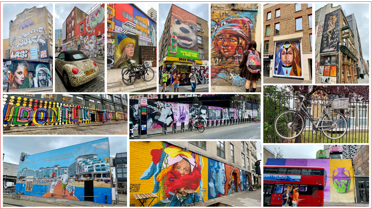 Arte urbano Shoreditch (Londres) - Collage de Victoria Peñalver