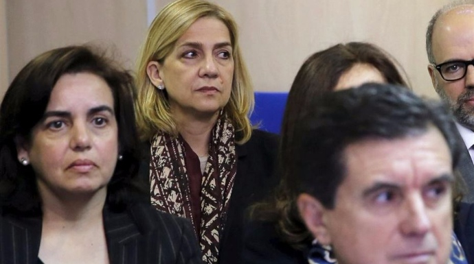 La Infanta Cristina, en el banquillo del juicio por el caso Noos