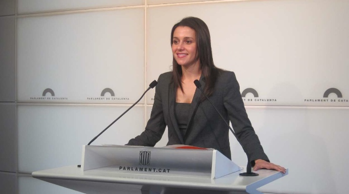 La portavoz de Ciudadanos en el Parlamento de Catañuña, Inés Arrimadas