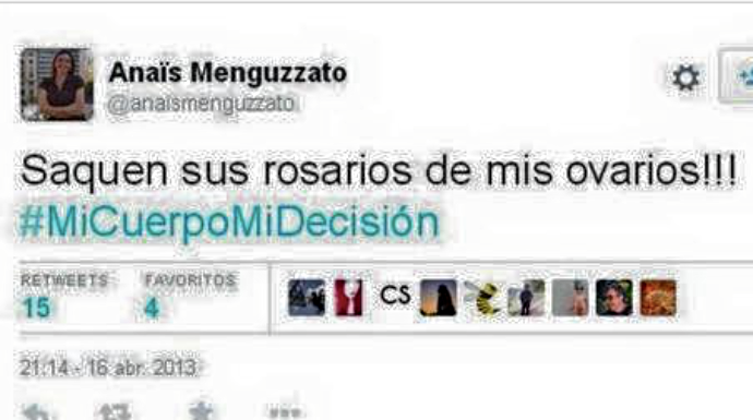 Uno de los ofensivos tuits de la nueva concejal de Policía y Bomberos de Valencia.