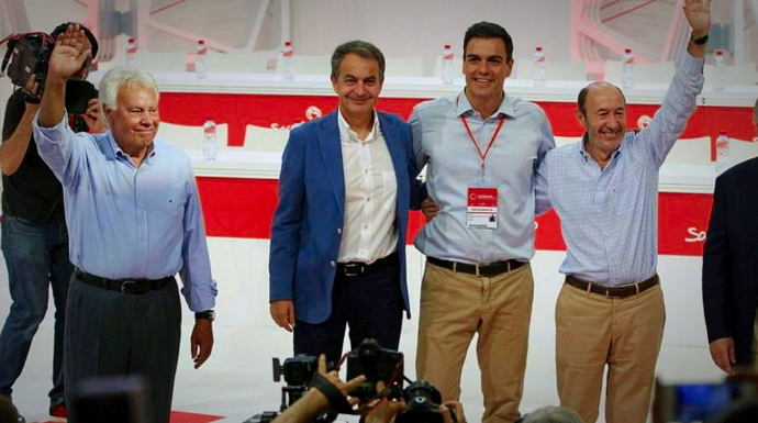 Los notables del PSOE, hartos de Pedro Sánchez buscan otro cartel electoral.