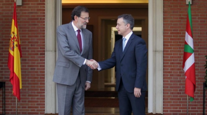 Rajoy y Urkullu, en una de sus entrevistas en La Moncloa