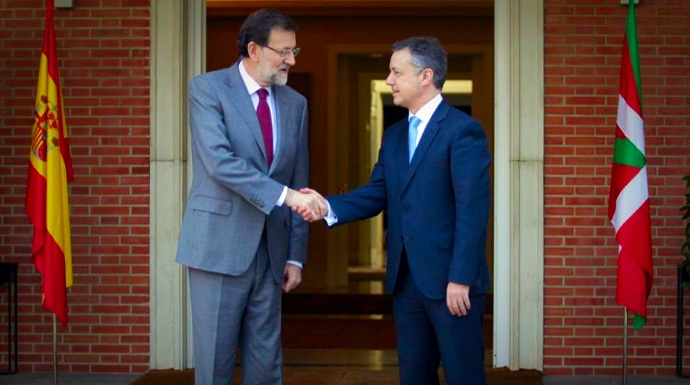 Mariano Rajoy e Iñigo Urkullo, en su último encuentro en La Moncloa. 