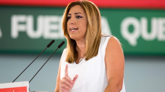 La presidenta del PSOE andaluz, Susana Díaz, ante el Comité Director del PSOE-A
