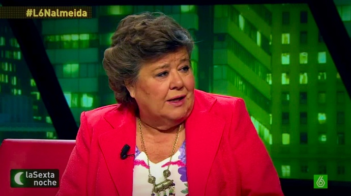 Cristina Almeida, en una de sus apariciones en La Sexta. 