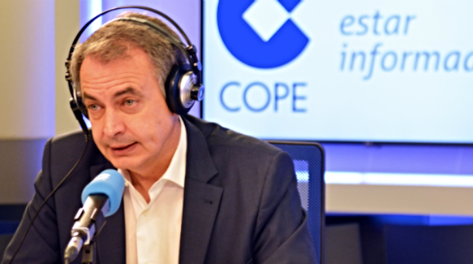Rodríguez Zapatero, en una de sus entrevistas en COPE.