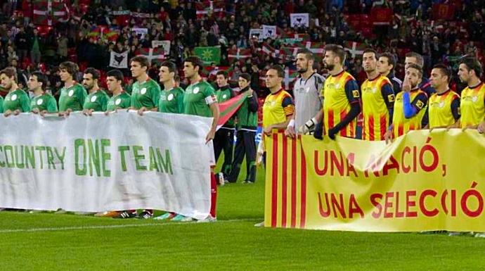 Imagen del último partido entre los equipos de País Vasco y Cataluña.