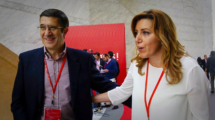 Patxi López y Susana Díaz, en un acto del PSOE.
