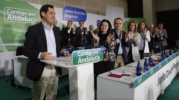 Juanma Moreno tras conocerse que la suya será la única candidatura en el Congreso del PP-A.