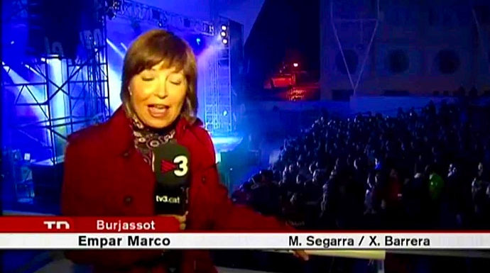 La futura directora de la televisión pública valenciana, trabajando en TV3.