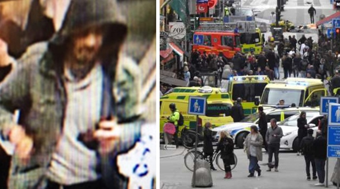 El terrorista al que la policía sueca busca como coautor del atentado.