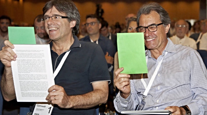 Carlos Puigdemont y Artus Mas, en una imagen de archivo.