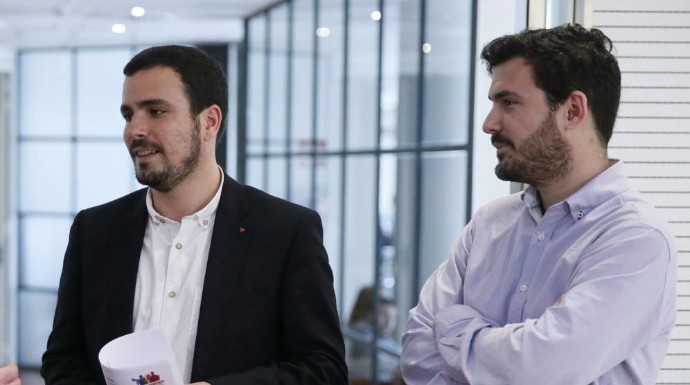 Los hermanos Garzón. Alberto (izquierda), líder de IU; y Eduardo, asesor en el Ayuntamiento de Madrid.