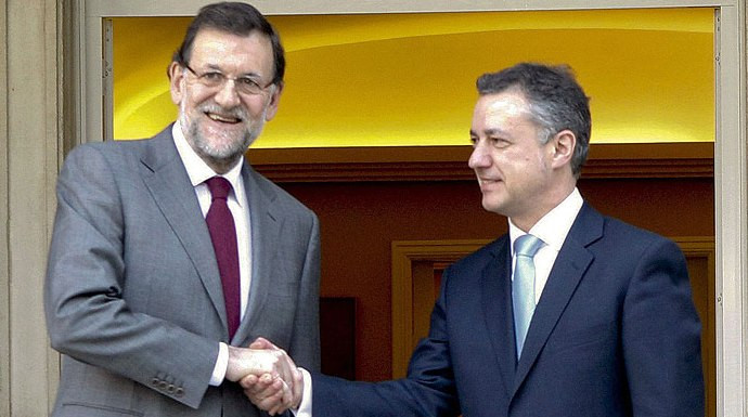 Rajoy y Urkullu, presidentes del PP y del PNV