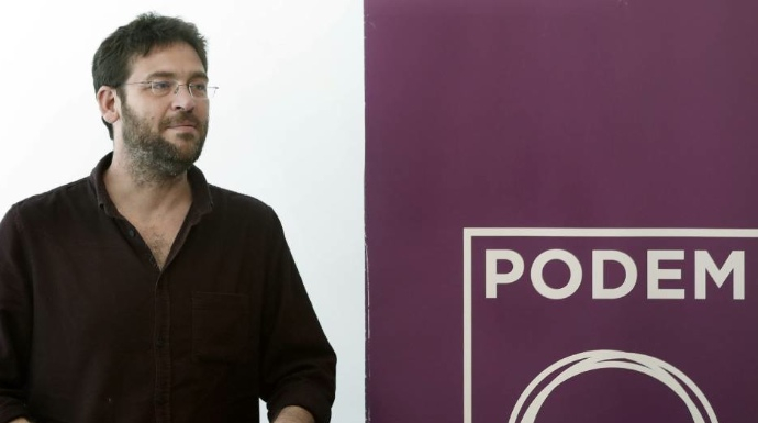 El secretario general de Podemos en Cataluña, Albano Dante Fachín.