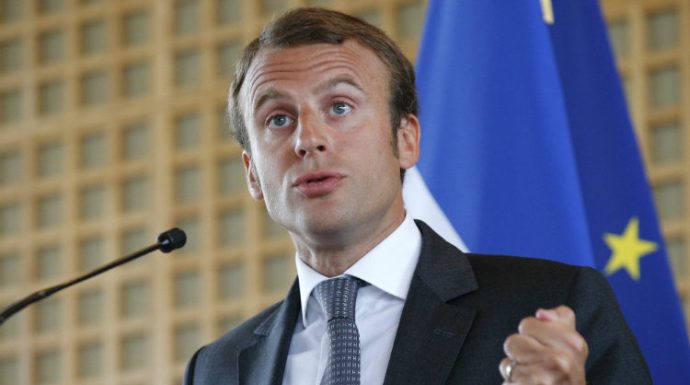 Macron, al ser proclamado presidente