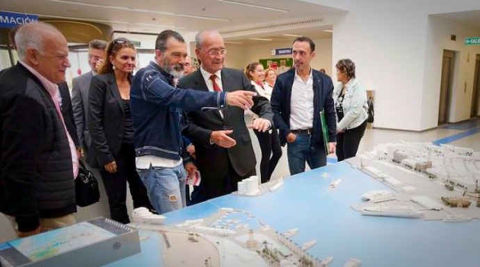 Antonio Banderas, el día que presentaba su proyecto en Málaga.