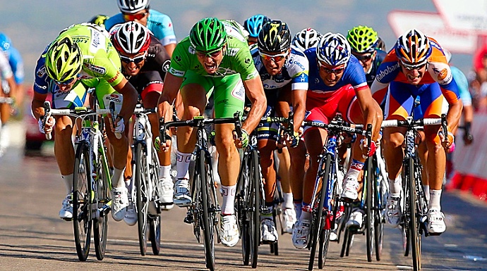 Imagen de un final de La Vuelta 2016.