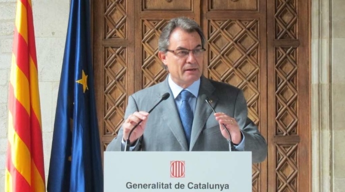 Artur Mas, en una comparecencia cuando era presidente de la Generalitat.