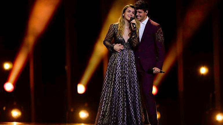 Amaia y Alfred, anoche en Eurovisión. Fracaso.