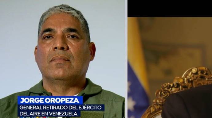 El general venezolano exiliado que llama a la destitución de Maduro.