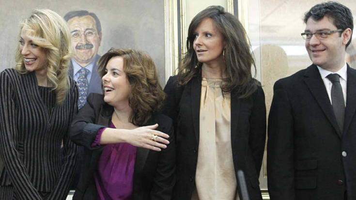 Álvaro Nadal, María González Pico, Soraya Saénz de Santamaría y Edelmira Barreira.