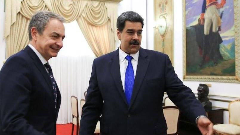Zapatero en su última reunión con Nicolás Maduro