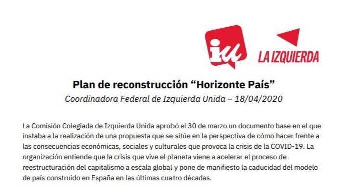 El documento de IU para el plan B de Podemos.