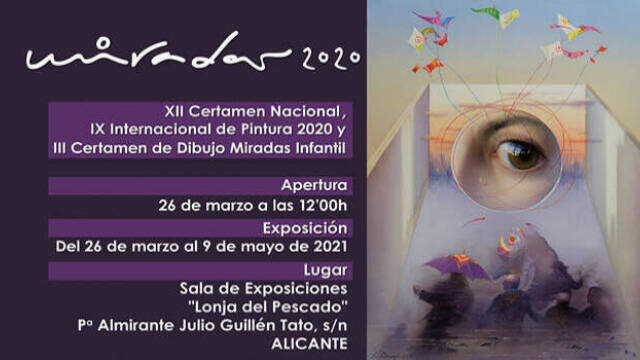 Cartel exposición "Miradas 2020"