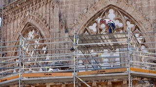 La Catedral de Valencia inicia obras para determinar el origen de las afecciones de los ángeles músicos 