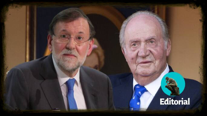 El Rey Juan Carlos y Mariano Rajoy