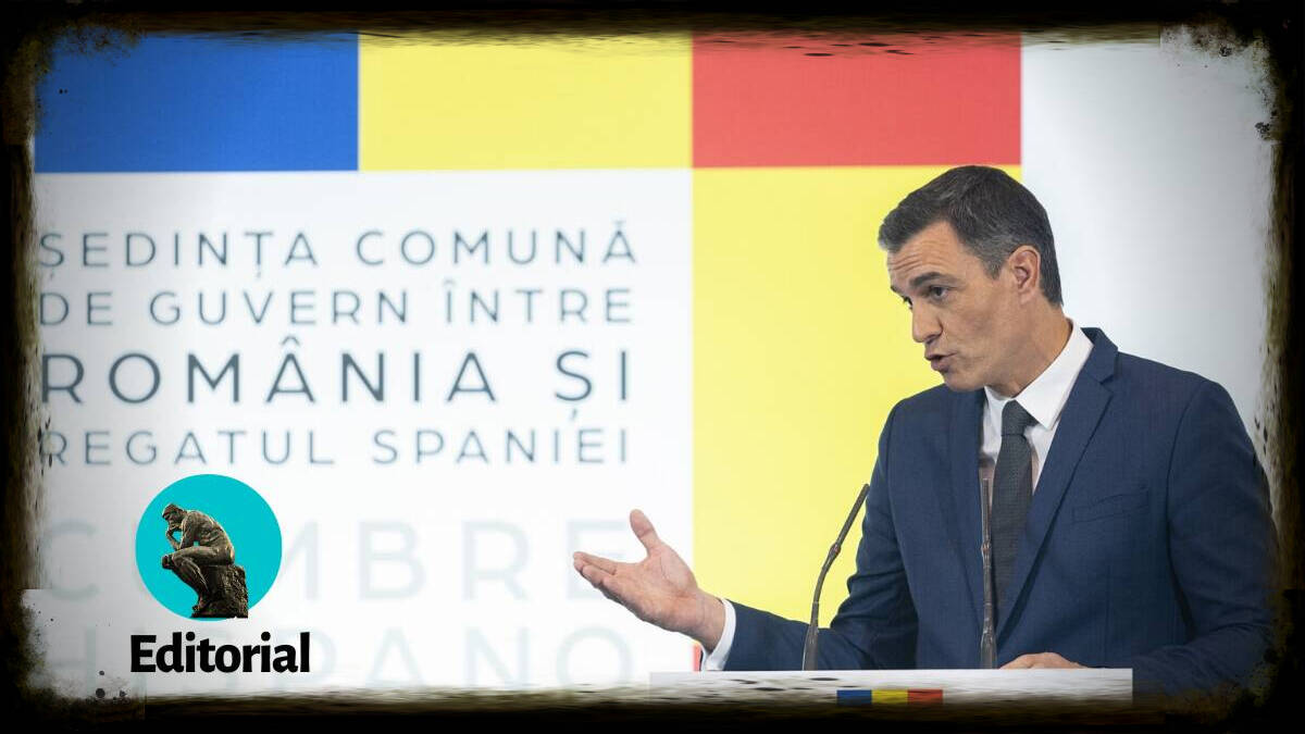 Pedro Sánchez, en la cumbre hispano-rumana