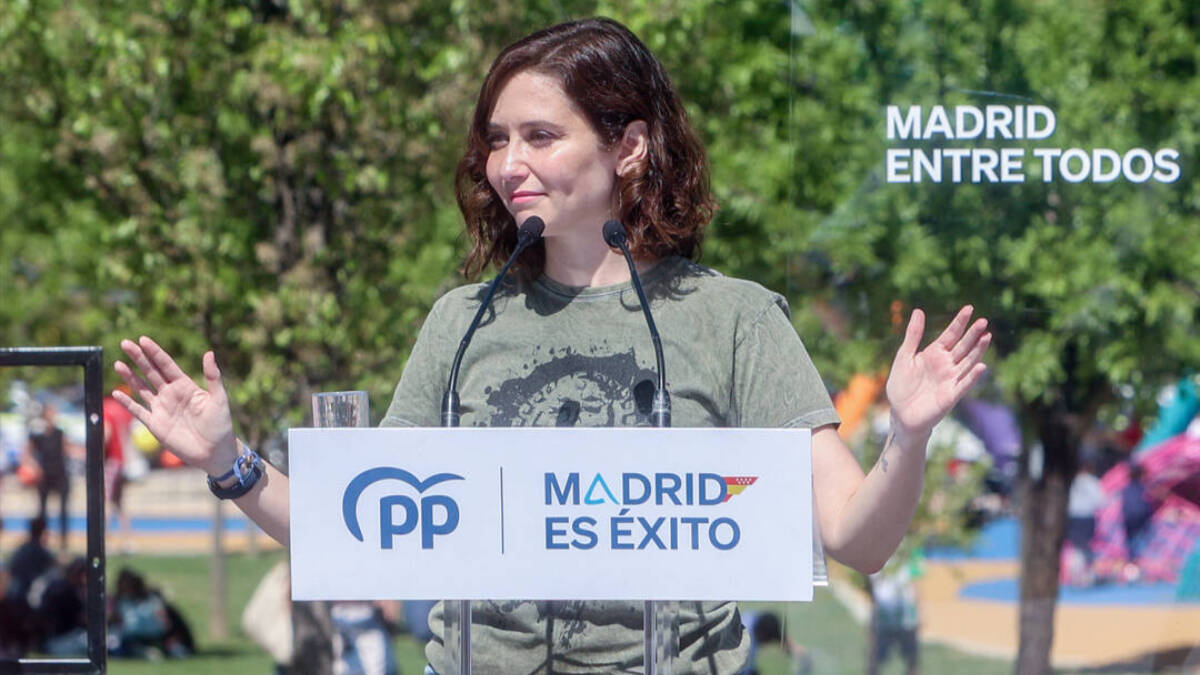 La presidenta de la Comunidad de Madrid, Isabel Díaz Ayuso.