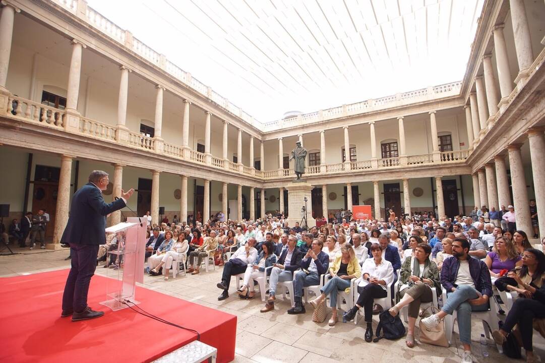 El 'president' de la Generalitat y candidato a la reelección, Ximo Puig, en la convención programa de Gobierno del PSPV-PSOE