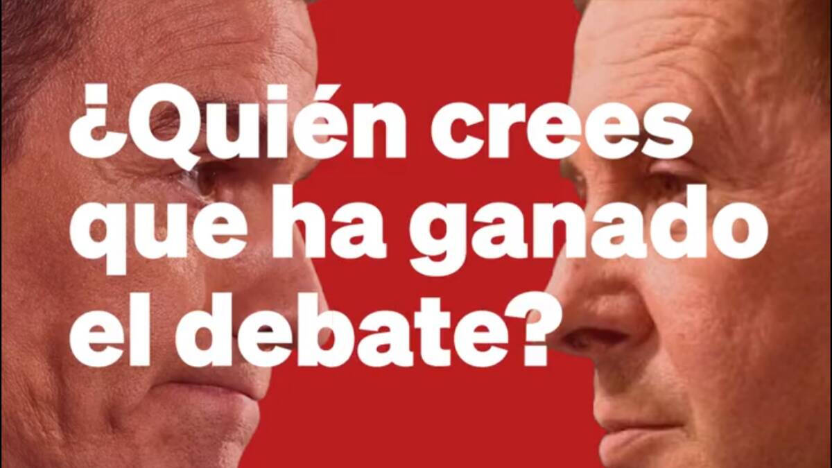 Imagen del final del vídeo del PP sobre el cara a cara entre Pedro Sánchez y Arnaldo Otegi.