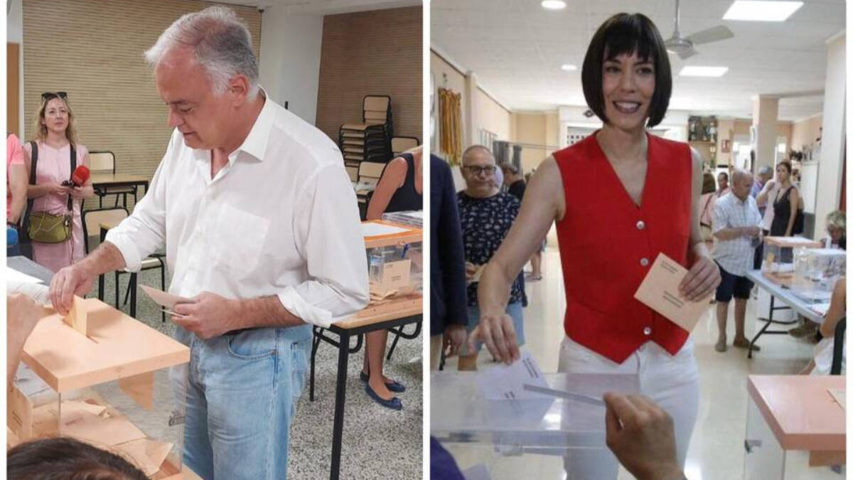 Esteban González Pons y Diana Morant votan