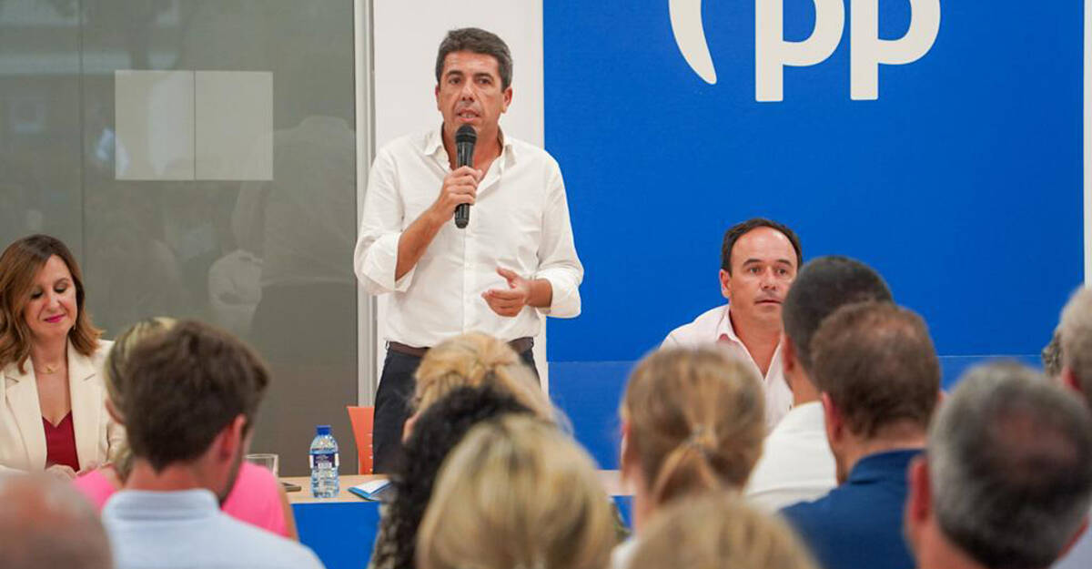 Carlos Mazón con Catalá y Pérez Llorca en la junta del PPCV