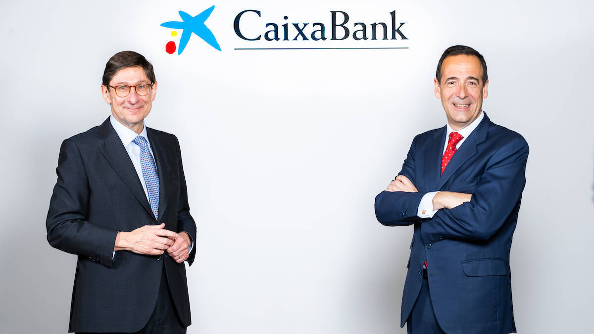 José Ignacio Goirigolzarri, presidente de CaixaBank, y Gonzalo Gortázar, CEO.