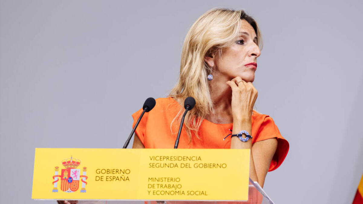 La vicepresidenta segunda y ministra de Trabajo y Economía Social en funciones, Yolanda Díaz.