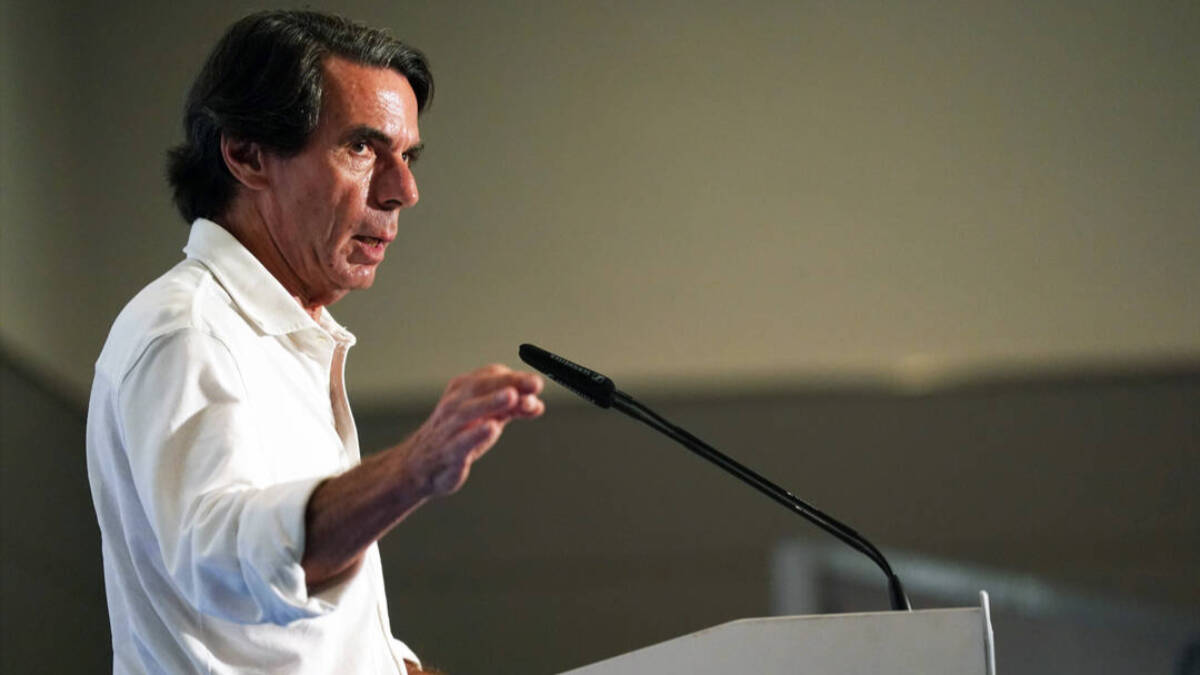 Aznar pide una rebelión nacional contra la amnistía y enfada al Gobierno sanchista