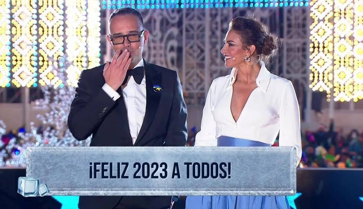 Risto Mejide y Mariló Montero dieron las Campanadas de 2022 para Telecinco.