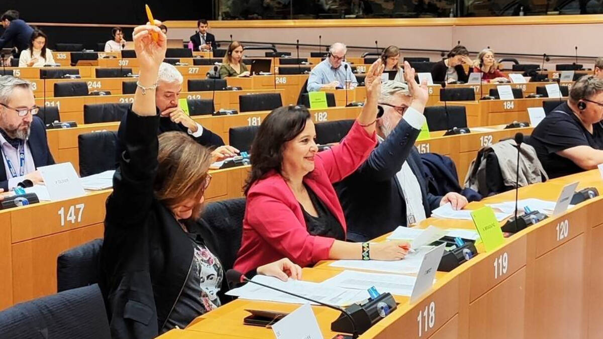 Eurodiputados votando en el PE. Imagen de archivo.