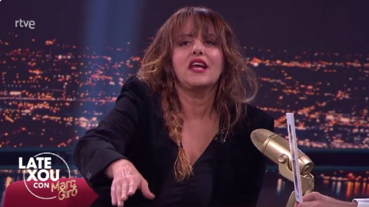 Yolanda Ramos durante su entrevista en 'Late Xou' con Marc Giró.
