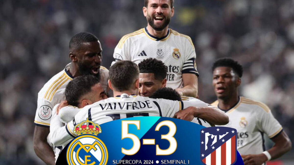 El Madrid ganó 5-3 al Atlético