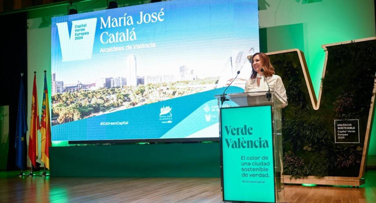 María José Catalá en la jornada de inicio de la Capital Verde Europea. 