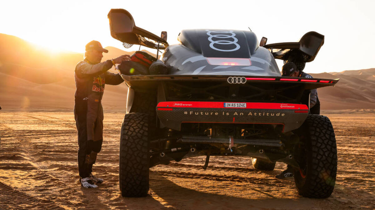 Carlos Sainz, en el Rally Dakar 2024.