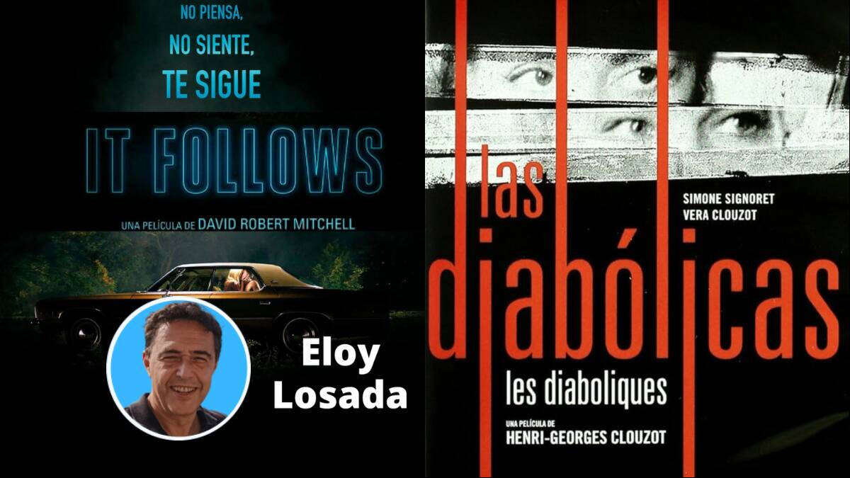 Carteles de 'It follows' y 'Las Diabólicas'.
