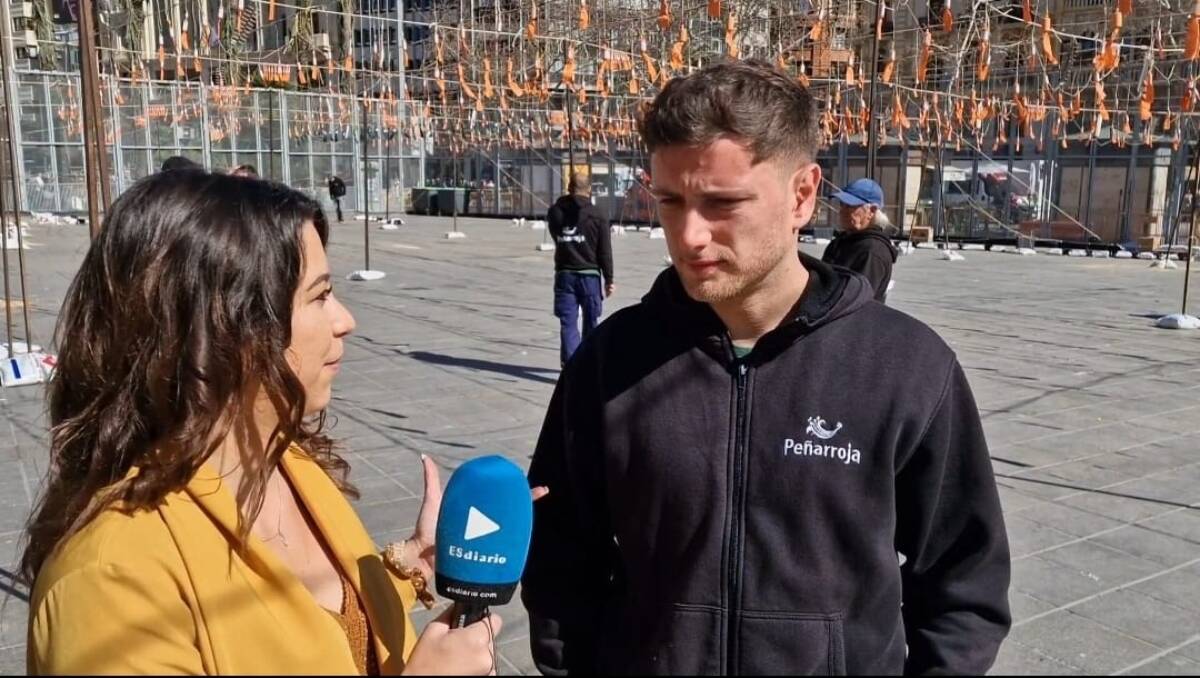 Captura del vídeo de la entrevista al pirotécnico Pepe Peñarroja.