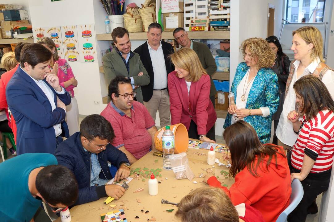 Susana Camarero en la visita a la Fundación Espurna