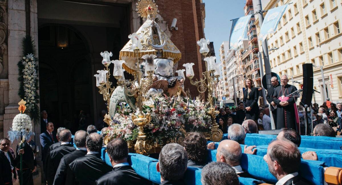 Castelló recibe a la Mare de Déu del Lledó que inicia su peregrinar por toda la ciudad en el Centenario de su Coronación 